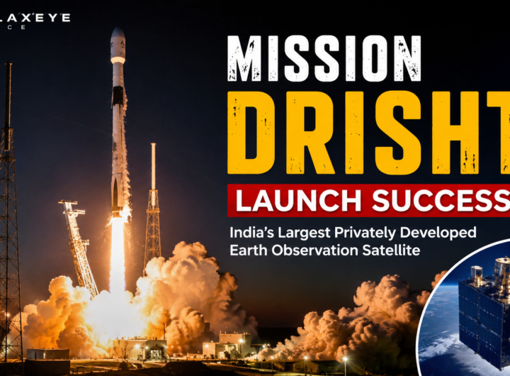 Mission Drishti लॉन्च के दौरान SpaceX Falcon 9 रॉकेट के साथ भारत के निजी Earth Observation Satellite की तस्वीरI